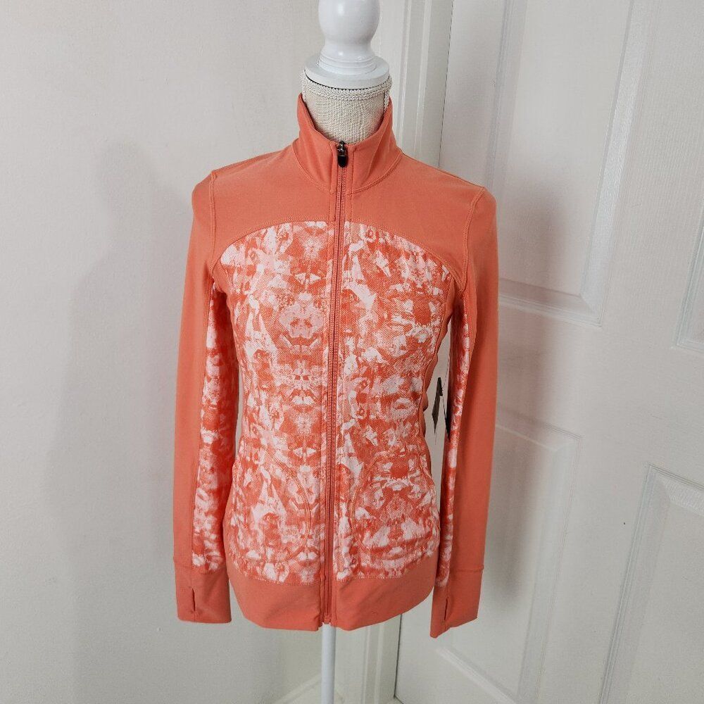 Eddie Bauer Jacket Womens XS Coral Motion Thumbholes Trail Running Biking New